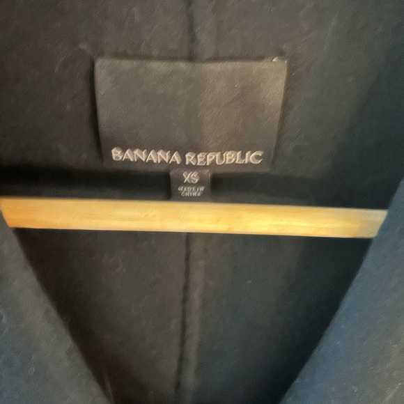 BR Black Wool Shawl Collar Coat - Picture 2 of 3